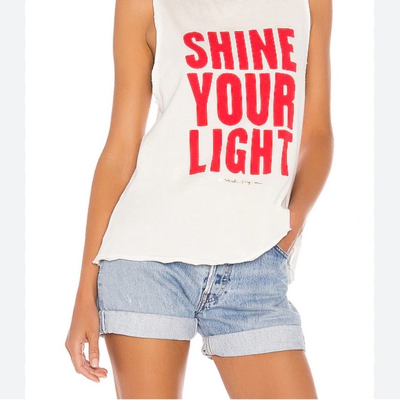 Spiritual gangster Shine your light Muscle Tank in Stone women’s size small - Picture 1 of 8